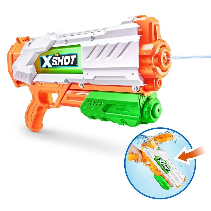 乳液・ミルク GUN XSHOT Fast-Fill Medium Water Blaster by ZURU, Watergun for